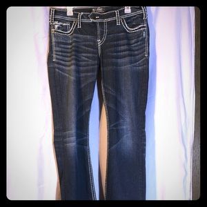 Silver bootcut mid rise jeans